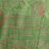 Sanskriti Vintage Sarees Indian Green Pure Silk Printed Sari 5yd Craft Fabric