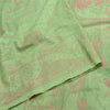Sanskriti Vintage Sarees Indian Green Pure Silk Printed Sari 5yd Craft Fabric
