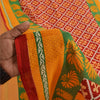 Sanskriti Vintage Sarees Red Indian Pure Cotton Printed Sari Soft Craft Fabric