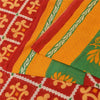Sanskriti Vintage Sarees Red Indian Pure Cotton Printed Sari Soft Craft Fabric