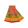 Sanskriti Vintage Sarees Red Indian Pure Cotton Printed Sari Soft Craft Fabric