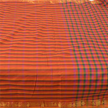 Load image into Gallery viewer, Sanskriti Vintage Sarees Multi Chettinad Woven Pure Cotton Sari 5yd Craft Fabric
