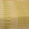 Sanskriti Vintage Sarees Green Block Printed Pure Cotton Sari Soft Craft Sustainable Fabric