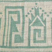 Load image into Gallery viewer, Sanskriti Vintage Sarees Blue Geometric Printed Pure Cotton Sari Craft Fabric
