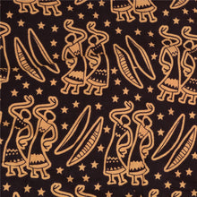 Load image into Gallery viewer, Sanskriti Vintage Sarees Pink/Black Human Printed Pure Cotton Sari Craft Fabric
