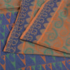 Sanskriti Vintage Sarees Indian Peach Pure Cotton Woven Sari Soft Craft Sustainable Fabric
