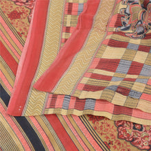 Load image into Gallery viewer, Sanskriti Vintage Sarees Multi Pure Cotton Elephant Cart Print Sari Craft Fabric
