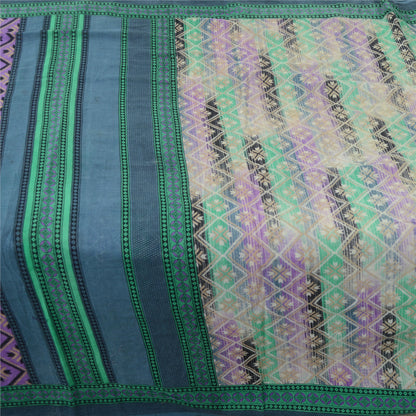 Sanskriti Vintage Sarees Indian Multi Pure Cotton Printed Sari Soft Craft Sustainable Fabric