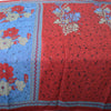 Sanskriti Vintage Sarees Red From India Pure Cotton Printed Sari Craft Sustainable Fabric