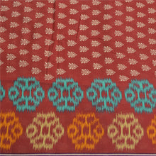 Load image into Gallery viewer, Sanskriti Vintage Sarees Red Indian Pure Cotton Printed Sari Soft Craft Fabric
