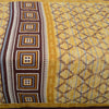 Sanskriti Vintage Sarees Light Yellow Pure Cotton Printed Sari 5yd Craft Sustainable Fabric