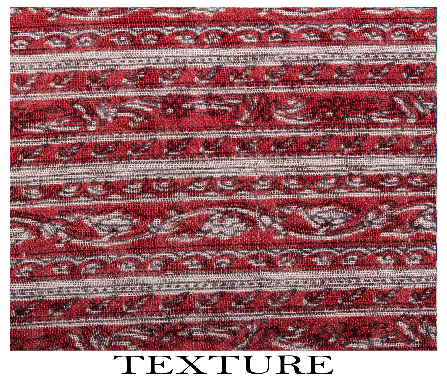 Sanskriti Vintage Saree Red-White Pure Cotton Floral Print Craft Fabric 5YDSari