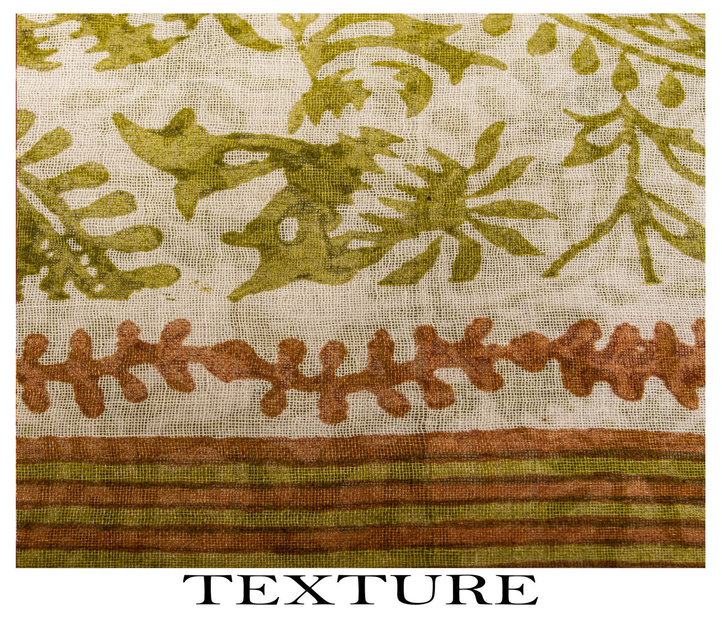 Sanskriti Vintage Saree White-Green 100% Pure Cotton Hand Block Printed Paisley Craft Fabric Sari