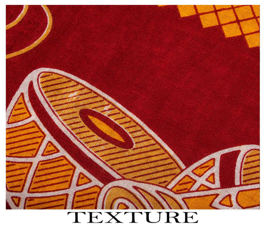 Vintage Saree Red Pure Cotton Bandhani Print Craft Fabric 5+Yard Sari