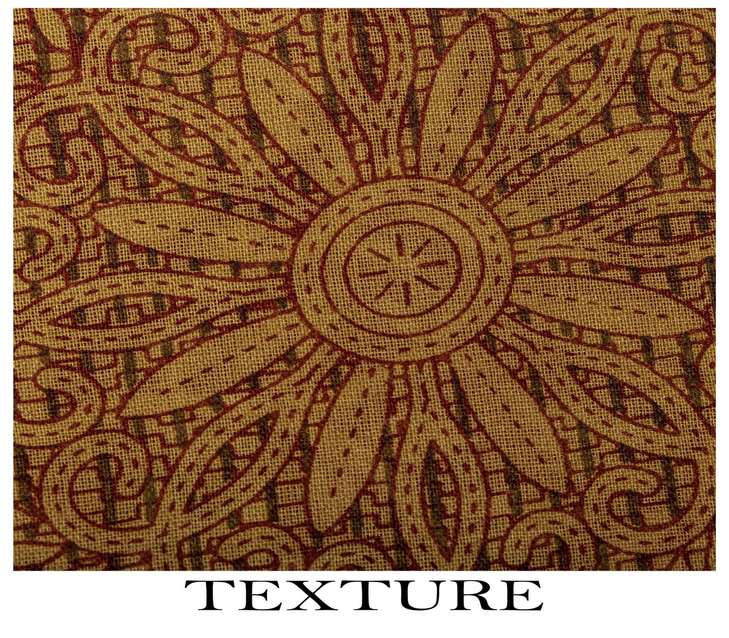 Sanskriti Vintage Saree Brown Pure Cotton Mandal Art-Kalamkari Print Sari 5.5+YD Craft Fabric