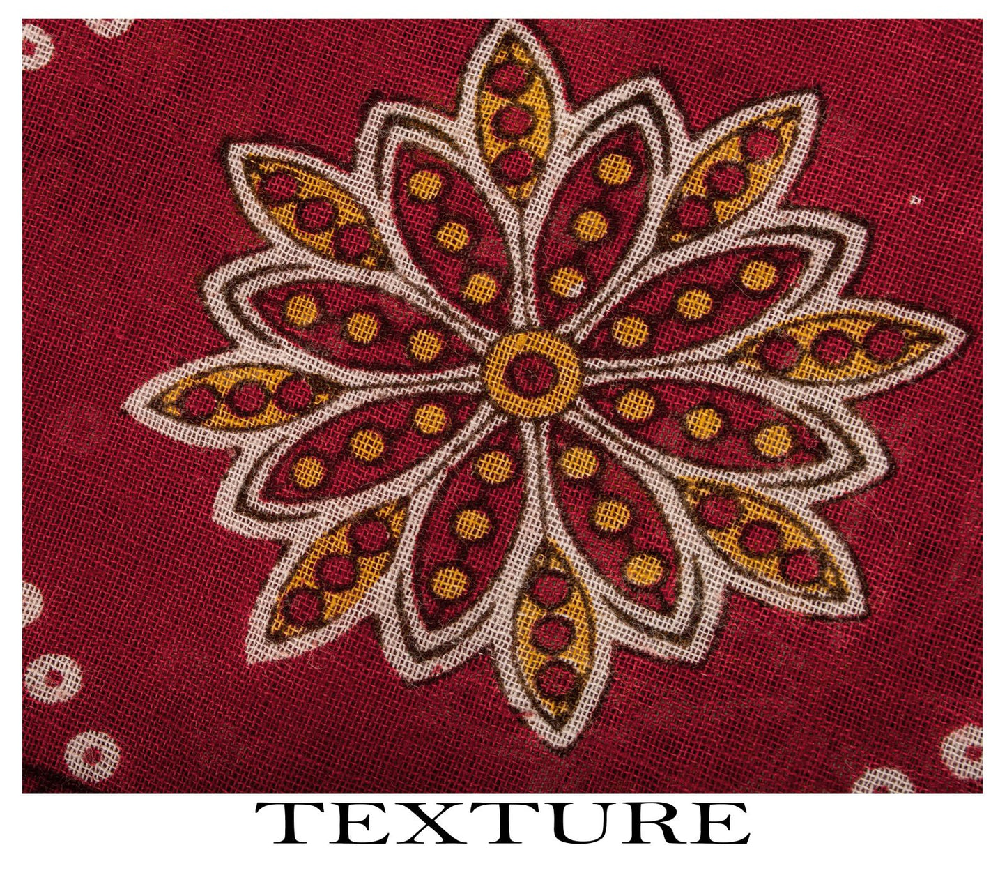 Vintage Saree Red 100% Pure Cotton Floral Printed 5 Yard Craft Fabric Indian Sari