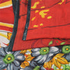 Sanskriti Vintage Sarees Red 100% Pure Cotton Printed Sari 5yd Craft Sustainable Fabric