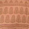 Sanskriti Vintage Sarees Hot-Pink/Brown Pure Cotton Print Sari 5yd Craft Sustainable Fabric