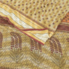 Sanskriti Vintage Sarees Pale-Yellow Pure Cotton Printed Sari 5yd Craft Sustainable Fabric