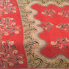Sanskriti Vintage Sarees From India Red Pure Cotton Print Sari 5yd Craft Sustainable Fabric