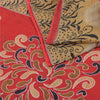 Sanskriti Vintage Sarees From India Red Pure Cotton Print Sari 5yd Craft Sustainable Fabric