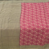 Sanskriti Vintage Sarees Indian Pink Pure Cotton Printed Sari 5yd Craft Sustainable Fabric
