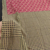 Sanskriti Vintage Sarees Indian Pink Pure Cotton Printed Sari 5yd Craft Sustainable Fabric