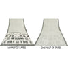Sanskriti Vintage Sarees Indian White Pure Cotton Printed Sari 5yd Craft Sustainable Fabric