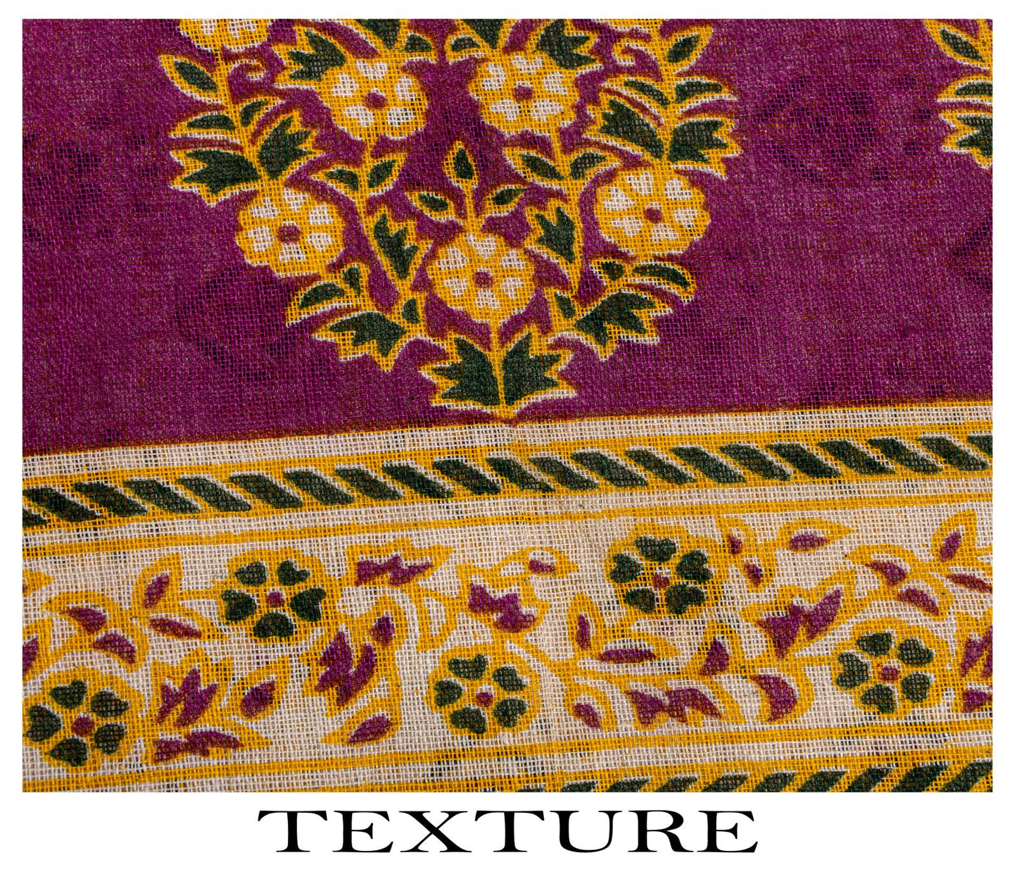 Sanskriti Vintage Saree Off-White 100% Pure Cotton Floral Print Sari 5+YD Sewing Craft Fabric