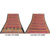 Sanskriti Vintage Sarees Indian Pink Pure Cotton Printed Sari 5yd Craft Sustainable Fabric