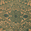 Sanskriti Vintage Sarees Peach/Green Pure Cotton Printed Sari 5yd Craft Sustainable Fabric