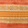 Sanskriti Vintage Sarees Cream/Orange Pure Cotton Printed Sari 5yd Craft Sustainable Fabric