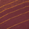 Sanskriti Vintage Sarees Yellow/Brown Zari Woven Print Pure Cotton Sari Fabric