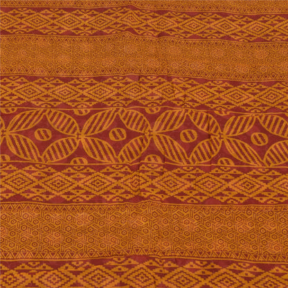 Sanskriti Vintage Sarees Black 100% Pure Cotton Printed Sari 5+yd Craft Sustainable Fabric