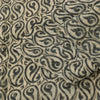 Sanskriti Vintage Sarees Cream/Black 100%Pure Cotton Print Kota Sari 5+yd Sustainable Fabric