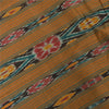 Sanskriti Vintage Sarees Gray Ikat Handwoven Odisha Pure Cotton Sari 5+yd Sustainable Fabric