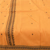 Sanskriti Vintage Sarees Peach Hand Woven Pure Cotton Sari 5+yd Craft Sustainable Fabric