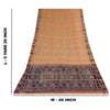Sanskriti Vintage Sarees PeachIkat Handwoven Odisha Pure Cotton Sari 5+yd Sustainable Fabric