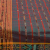 Sanskriti Vintage Sarees Ikat Handwoven Odisha 100% Pure Cotton Sari 5+yd Sustainable Fabric