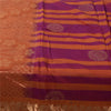 Sanskriti Vintage Sarees Pink/Orange Pure Cotton Woven Sari 5+yd Craft Sustainable Fabric