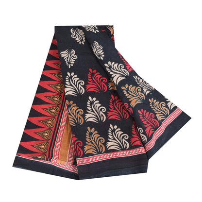 Sanskriti Vintage Sarier Sorte 100% Ren Bomuld Trykt Sari 5+ yard Håndværk Bæredygtigt Stoff