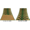 Sanskriti Vintage Sarees Green Indian 100% Pure Cotton Printed Sari 5+yd Sustainable Fabric