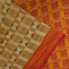 Sanskriti Vintage Sarees Beige 100% Pure Cotton Printed Sari 5+yd Craft Sustainable Fabric