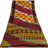 Sanskriti Vintage Sarees Indian Multi Pure Cotton Print Sari 5+yd Craft Sustainable Fabric