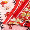 Sanskriti Vintage Sarees Pink Pure Cotton Human Animal Print 5+YD Home Deco Sari