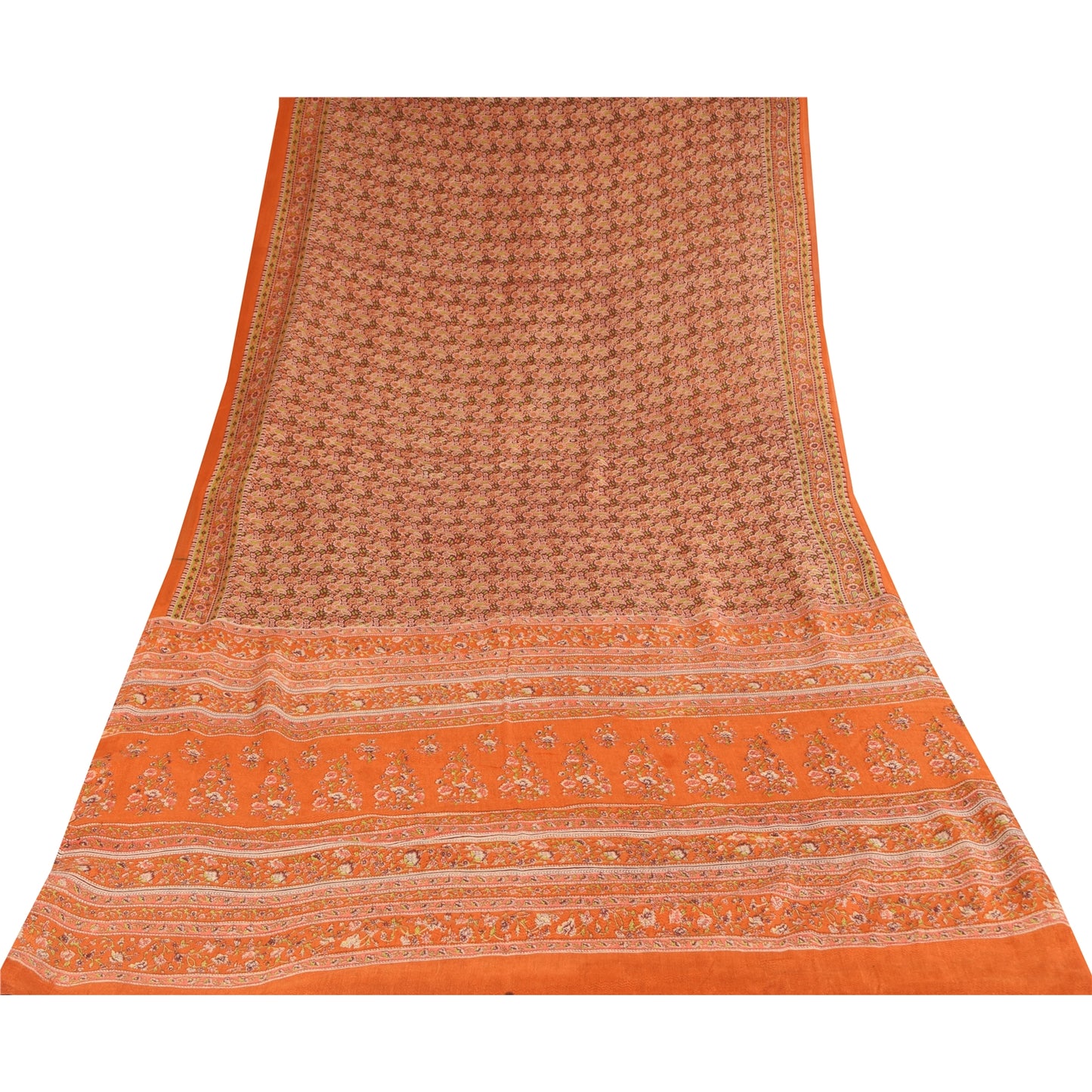 Санскритские винтажные сари темно-красное чистое хлопковое сари с принтом 5+ ярдов ткань для рукоделия из экологически чистой ткани