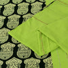 Sanskriti Vintage Sarees Pure Cotton Hand Block Print Kathakali Sari 5+yd Fabric