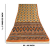 Sanskriti Vintage Sarees Indian Pure Cotton Ikat Printed Sari 5+yd Craft Sustainable Fabric