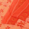 Sanskriti Vintage Sarees Peach 100% Pure Cotton Printed Sari 5+yd Craft Sustainable Fabric