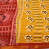 Санскритские винтажные сари желтое/красное чистое хлопковое набивное сари 5+ ярдов ткань для рукоделия из экологически чистой ткани